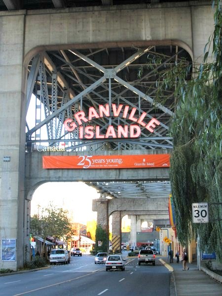 entrance to granville island