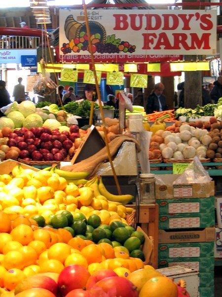 Fresh Fruits and Vegetables at Granville Island