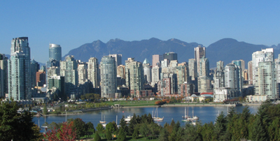 Vancouver and the mountains