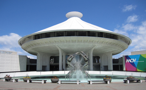 outside H.R. MacMillan Space Centre