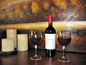 wine and wine glasses