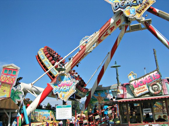 Cultus Lake Waterpark umbrella shades