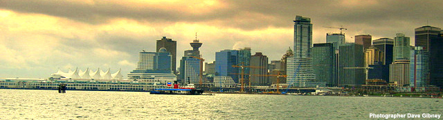 View of Vancouver and the Many Tourist attractions in the City