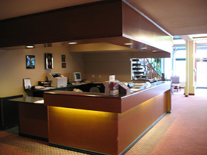 Front lobby of the Comfort Inn.